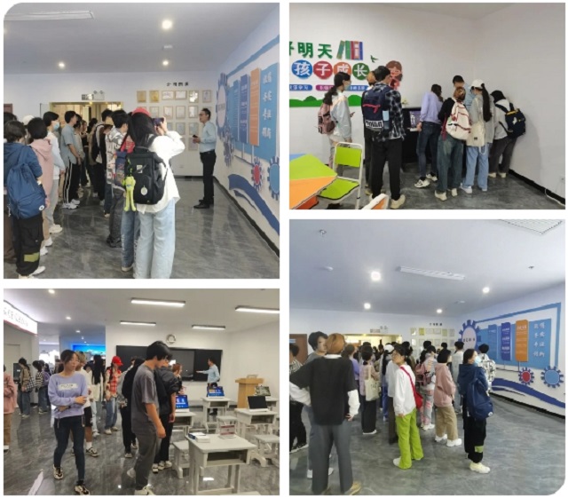 安理大人工智能学院师生参观新百胜集团科技展厅